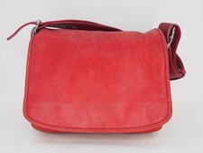 Vintage Coach Legacy Flap 9332 Red Leather Shoulder Crossbody Bag Purse picture