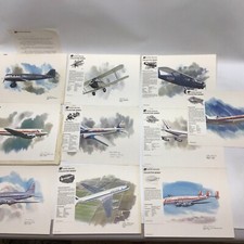 Vintage 1981 Nixon Galloway United Airlines Collector Series Aircraft Prints picture