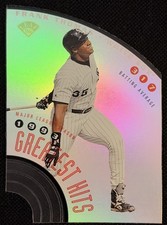 1996 Leaf Greatest Hits Frank Thomas #/5000 317 Bat Avg Die-Cut White Sox HOFer picture