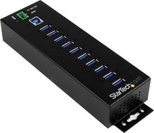 StarTech 10-Port Industrial USB 3.0 Hub HB30A10AME picture