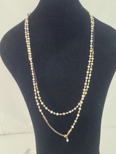 Signed Silpada Magnificent Mile Pearl Opera Flapper Sterling Copper 60