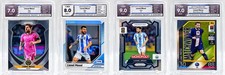 Lionel Messi Graded Lot of 4 Panini/Topps Match Attax Prizm Donruss picture