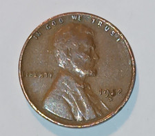 VINTAGE 1952 S LINCOLN WHEAT COPPER PENNY WITH ERROR picture