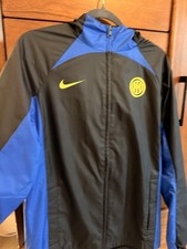 Nike Inter Milan Windbreaker Jacket Size Small Blue Black picture