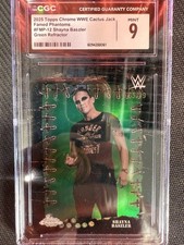2025 Topps Chrome WWE Shayna Baszler Cactus Jack Green /99 #FMP-12 CGC 9 picture