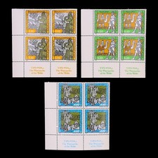 LSS Israel SC 701–703 1978 Patriarchs Tab Block of 4 Mint NH picture