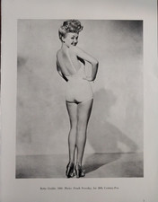 Betty Grable & Gary Cooper Actors 1940's Publicity Book Photograph picture