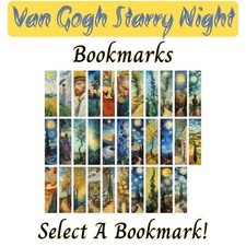 Van Gogh Starry Night Themed Bookmarks - Select a Bookmark - BUY2GET4FREE picture