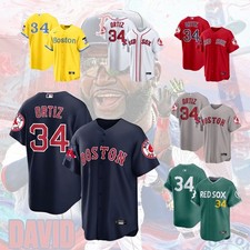David Ortiz #34 Red Sox Men All Print Jersey Baseball Jersey Size S-5XL picture