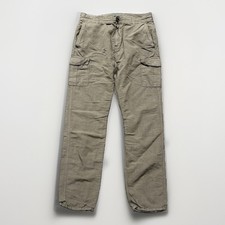 John Varvatos Linen Blend Pants Mens 33 Cargo Pockets Casual Chino Lightweight picture