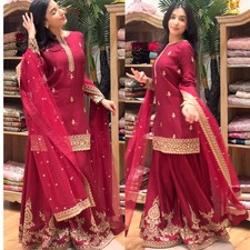 Pakistani Designer Indian Salwar Kameez Bollywood Dress Party Wear Suit wedding picture