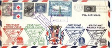 1943 Multi-Country TACA First Flight Cover El Salvador Nicaragua Costa Rica FFC picture