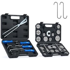 OMT 32pc Universal Brake Tool Kit Drum Disc Caliper Compressor Set Cases picture