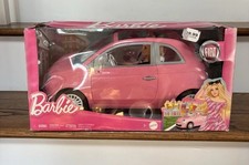 2024 Barbie Mattel Pink Fiat 500 Toy Car & Doll w/Sunglasses NIB 💥 picture