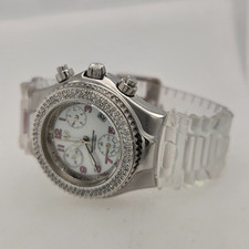 Ladies Technomarine Chronograph Watch  with diamond bezel. picture