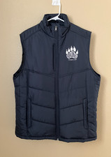 UCLA Bruins Puffer Vest Mens Size Large Full Zip 'Paws Up' Blue Port Authority picture
