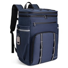 Insulated Cooler Backpack, 45 Can Waterproof Soft Cooler for Camping & Hiking picture