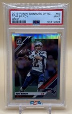 2019 Panini Donruss Optic Holo Tom Brady #63 Holo PSA 9 🐐🚨 picture