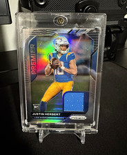 2020 Panini Prizm Justin Herbert Premier Jerseys RC MEM #29 Chargers picture