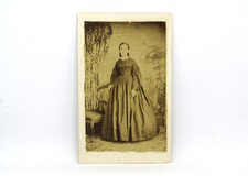 Antique 19th Century Sepia Photograph Woman in Full-Length Dress J O Wescott picture
