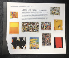 US Scott 4444 2010 44c Abstract Expressionists sheet Pollock De Kooning Rothko picture