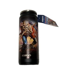 Igloo Iron Maiden Tumbler Metal Band 16 Oz Cooler Can THE Trooper Graphic NWT picture