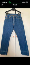 Levis 501 Vintage Black Kan 80s Made in Mexico w30L30 Original Length Jeans picture