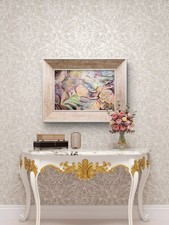 Mary Beck Original Abstract Painting 24x36 Textured Floral Pastel Canvas Art picture