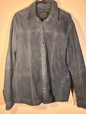John Varvatos Goat Suede Shirt Jacket Size large Gently Used $899 New picture