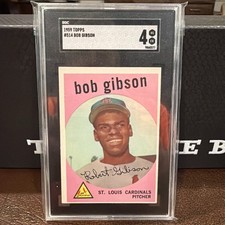 SGC 4 - 1959 Topps #514 Bob Gibson RC St. Louis Cardinals HOF picture