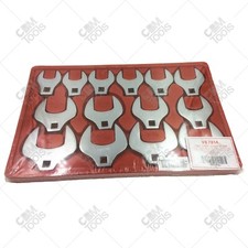 V8 Tools 14pc Jumbo SAE Crowfoot Wrench Set 1/2 Inch Dr Alloy Steel New picture