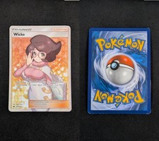 Wicke 147/147 Ultra Rare Burning Shadows Pokemon Holo Moderately Played picture