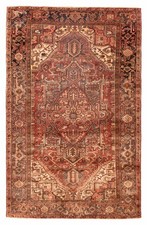 Vintage Hand-Knotted Area Rug 6'8