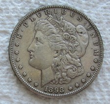 1898-S Morgan Silver Dollar Rare Key Date San Francisco Mint XF / AU picture