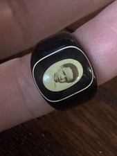 1920s Vintage Prison Ring. Celluloid Ring. Mint Condition Size 8. picture