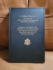 1974 MEMORIAL TRIBUTES TO J. EDGAR HOOVER HARDCOVER BOOK BY - KD 9090 picture