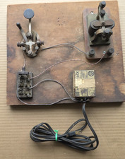 Atq J H Bunnell Telegraph Key Pat Feb 15 1881 w Components Morse Code Ham Radio picture