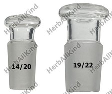 Hollow Stopper Plug Borosilicate Lab Glass Joint #14 #19 14mm 19mm 14/20 19/22 picture