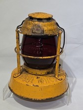 Vintage Dietz Night Watch Lantern Yellow 8