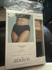Auden Women's Cotton Blend Briefs Tag free Sz S (4-6) 6 Pack New picture