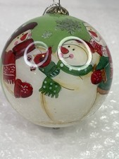 2012 Li Bien Pier One Snowman Family Christmas Ornament picture