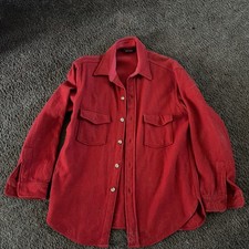 VINTAGE WOOLRICH MENS RED WOOL LUMBERJACK JACKET picture