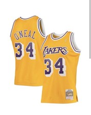 Mitchell & Ness Shaquille O'Neal #34 Los Angeles Lakers NBA Jersey picture