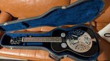 Vintage 1983 OMI Dobro Model 60D Squareneck Resonator Guitar - Black Gloss w/... picture