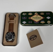 Vintage Fossil 1994 Watch AM-1974 With Tin needs battery excellent condition picture