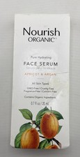 Nourish Organic Pure Hydrating Face Serum Apricot & Argan 0.7 fl oz New. picture