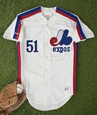 Randy Johnson 1988 Montreal Expos Vintage Authentic Rawlings Baseball Jersey 42 picture