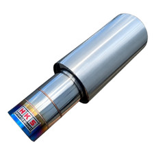 HKS EXHAUST MUFFLER Single Universal Inlet 2.5 Outlet 5 Inches OEM HI-POWER picture