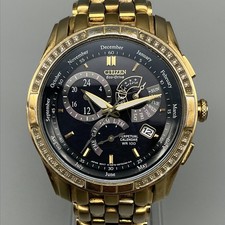 Citizen Calibre 8700 Eco-Drive Mens Watch 39mm Black Dial E870 New Capacitor picture