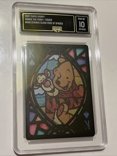 2022 Tenyo Disney Stained Glass King Spades Winnie the Pooh Tigger Gem Mint 10 picture